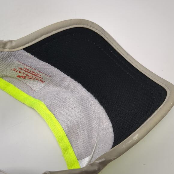 Headsweats Fitted Sun Visor Hat Green One Size Stretch Outdoor - Picture 8 of 10